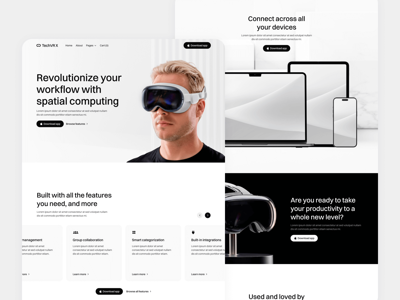 Virtual Reality Webflow Template