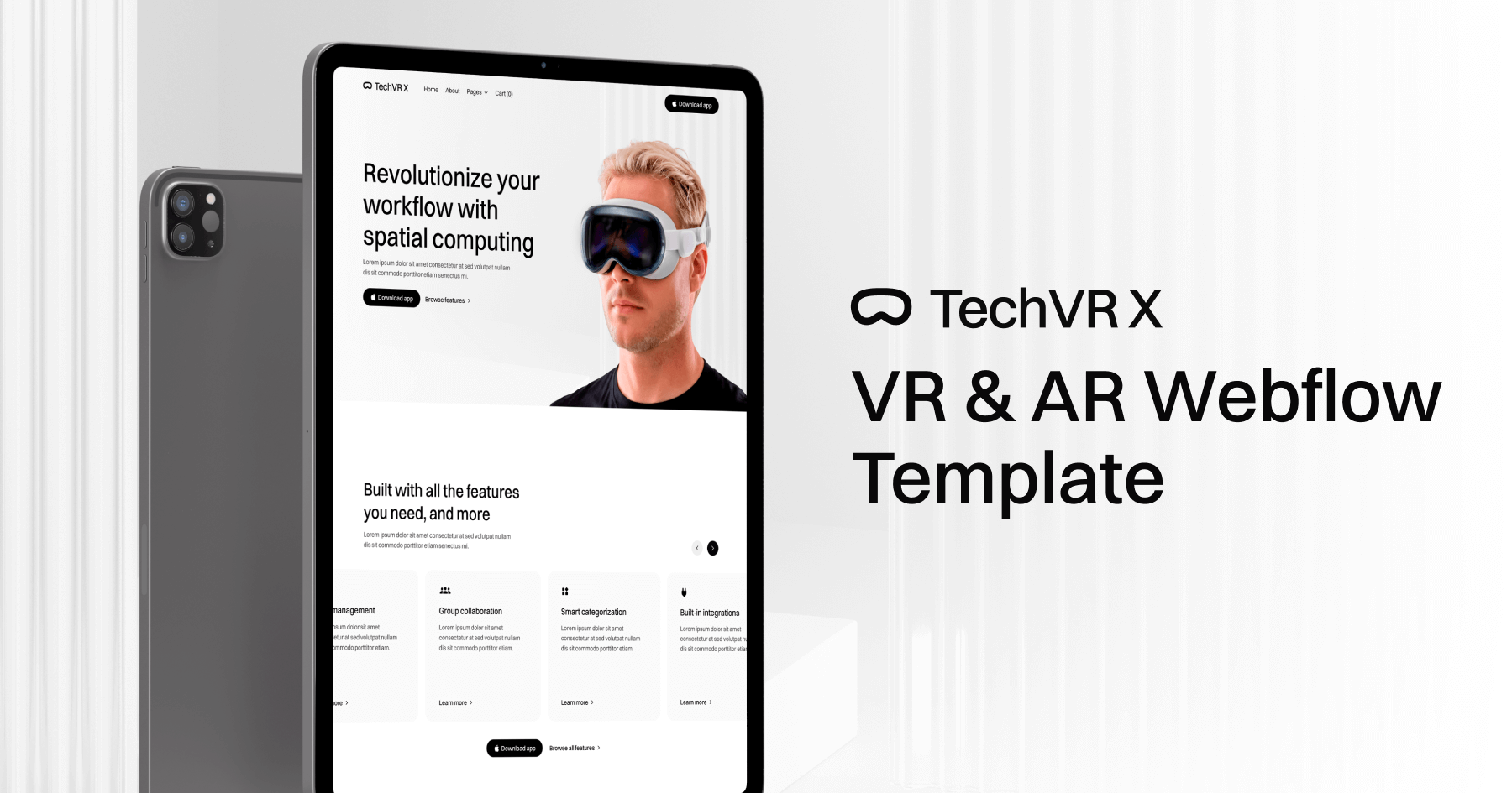 VR & AR Webflow Template