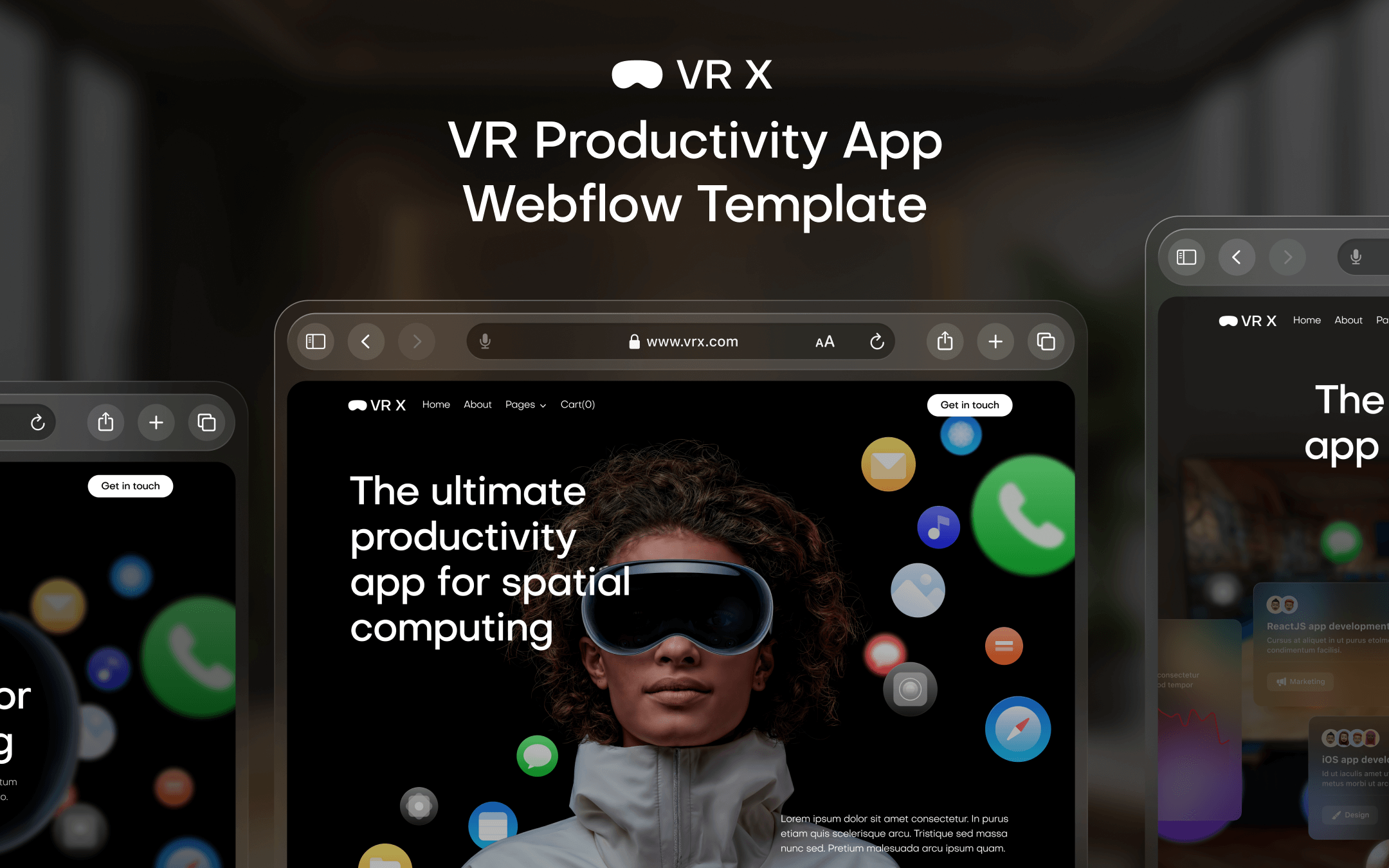 VR Webflow Template