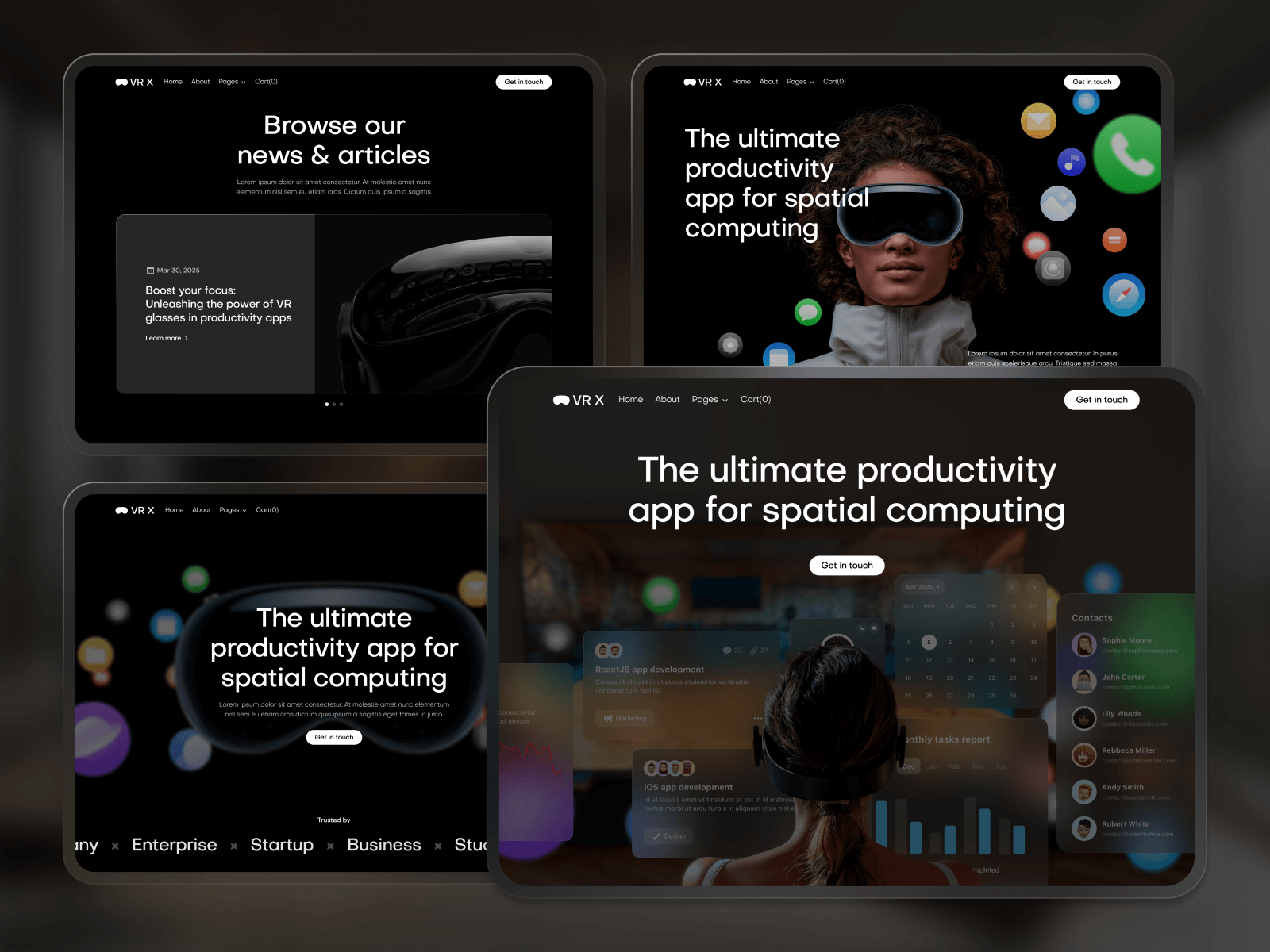 AR/VR Webflow Template