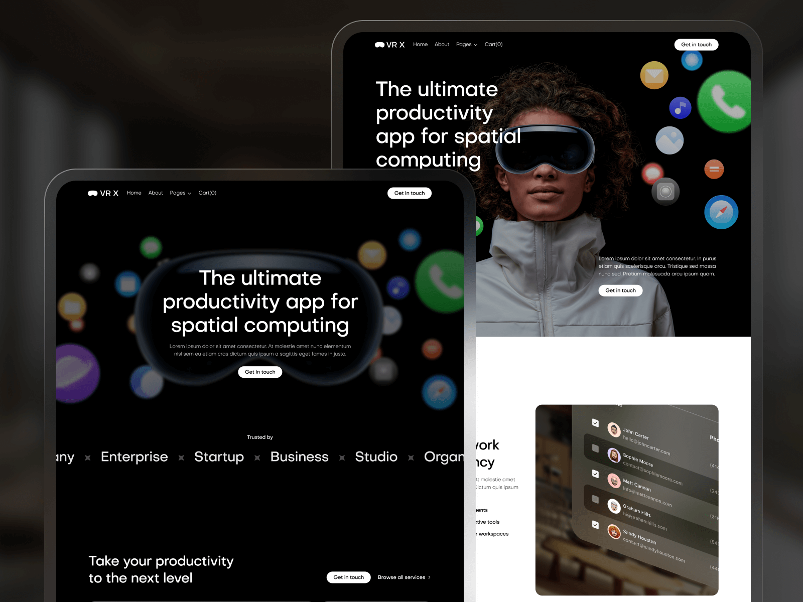 VR Webflow Template