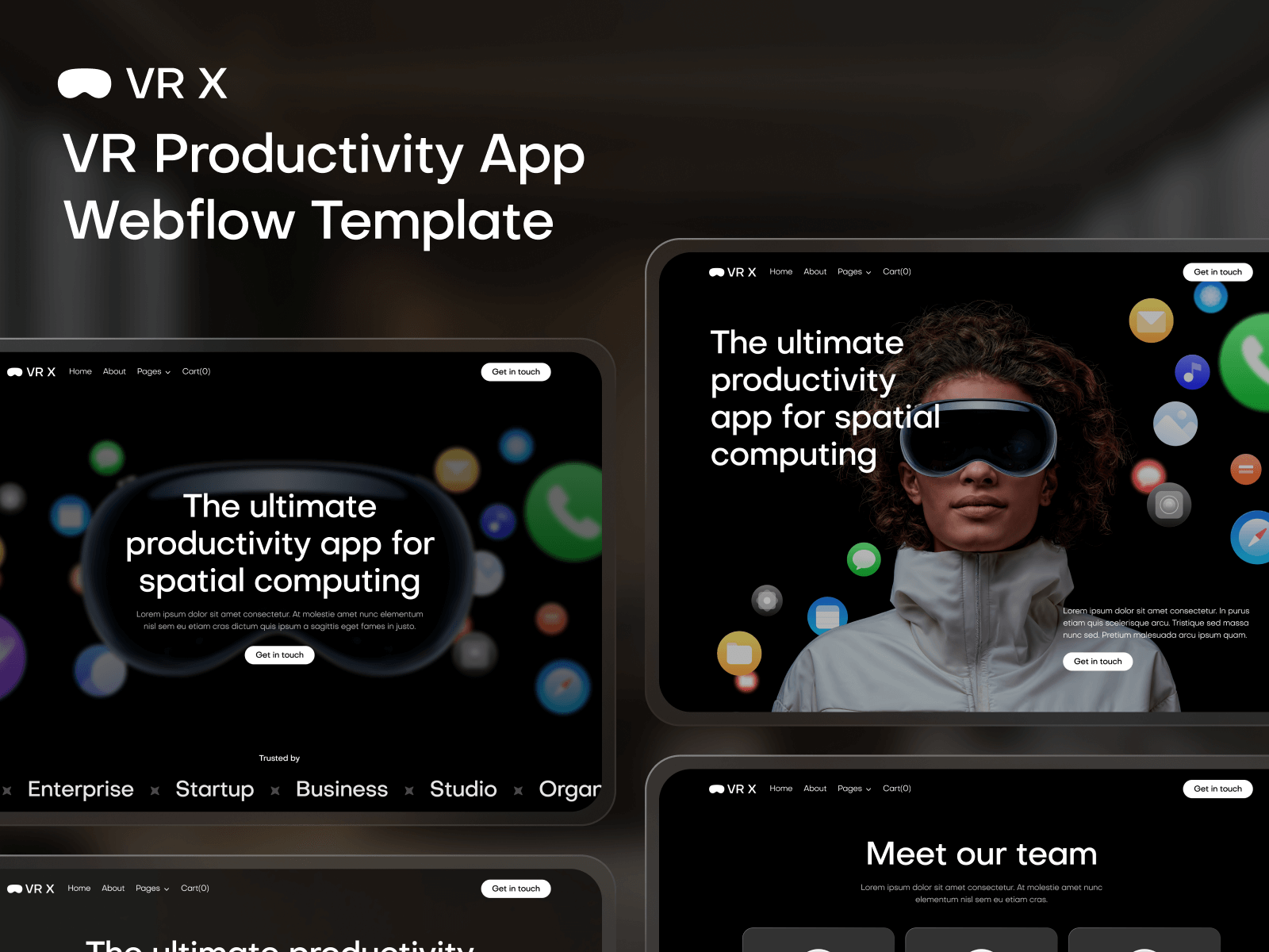VR Webflow Template