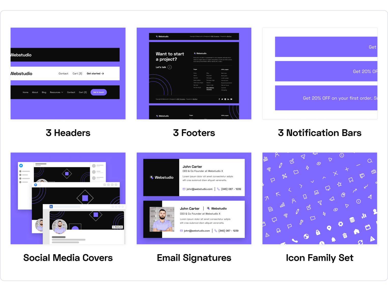 Webstudio X - Web Design Agency Webflow Template Benefits