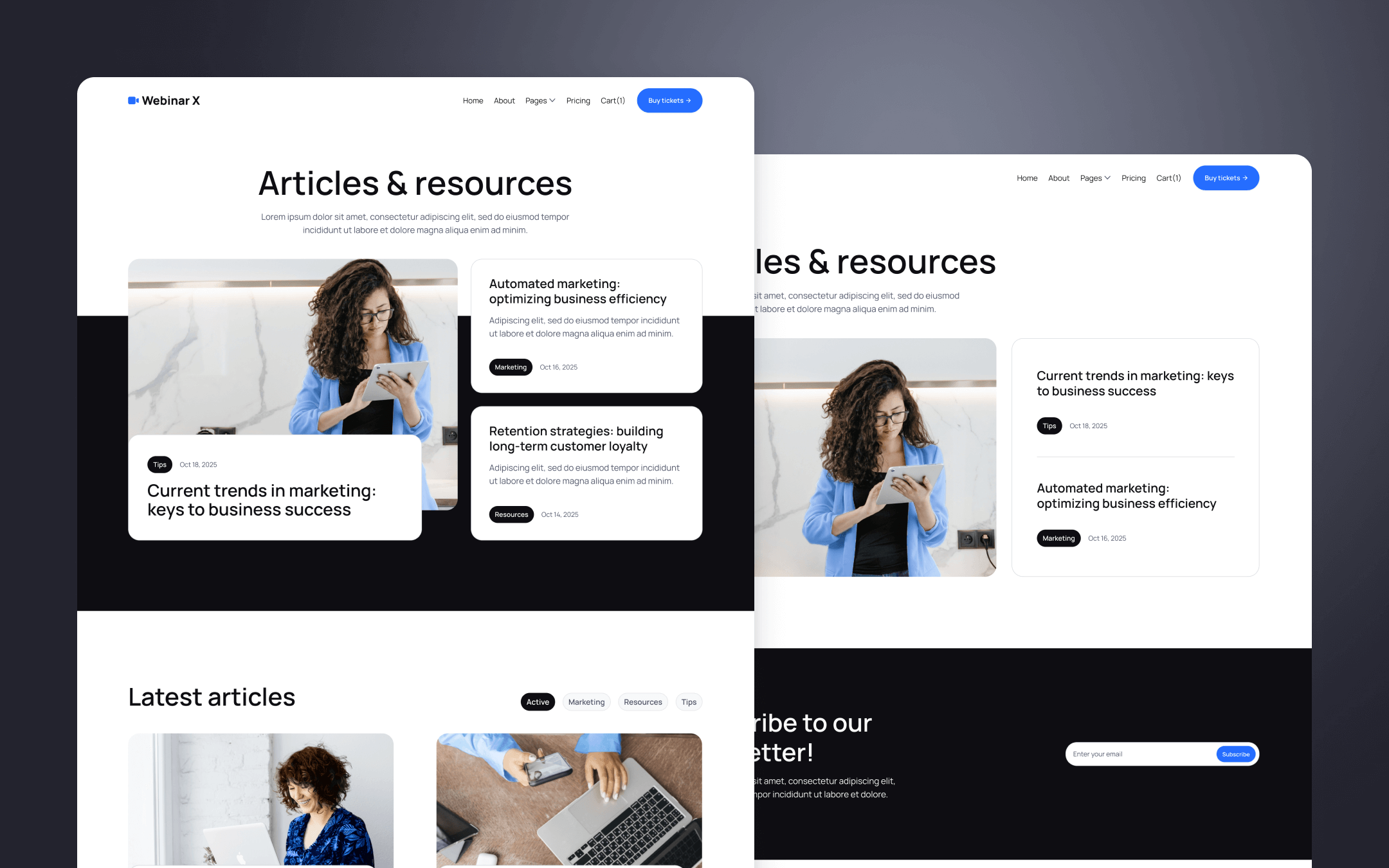 Webinar Webflow Template