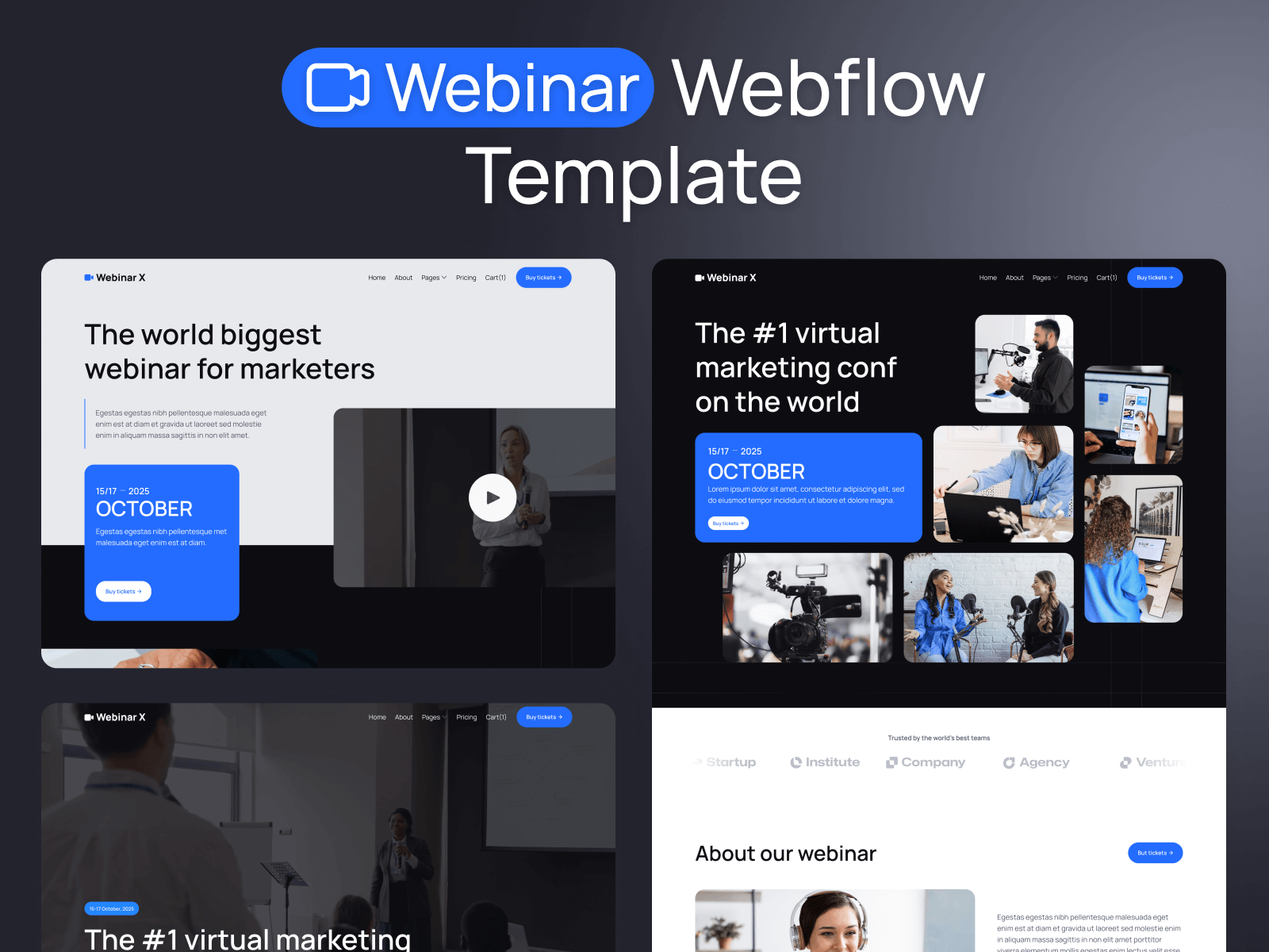 Webinar Webflow Template