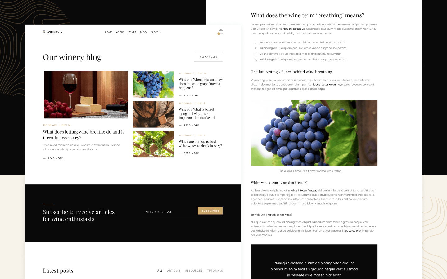 Winery X Webflow Template