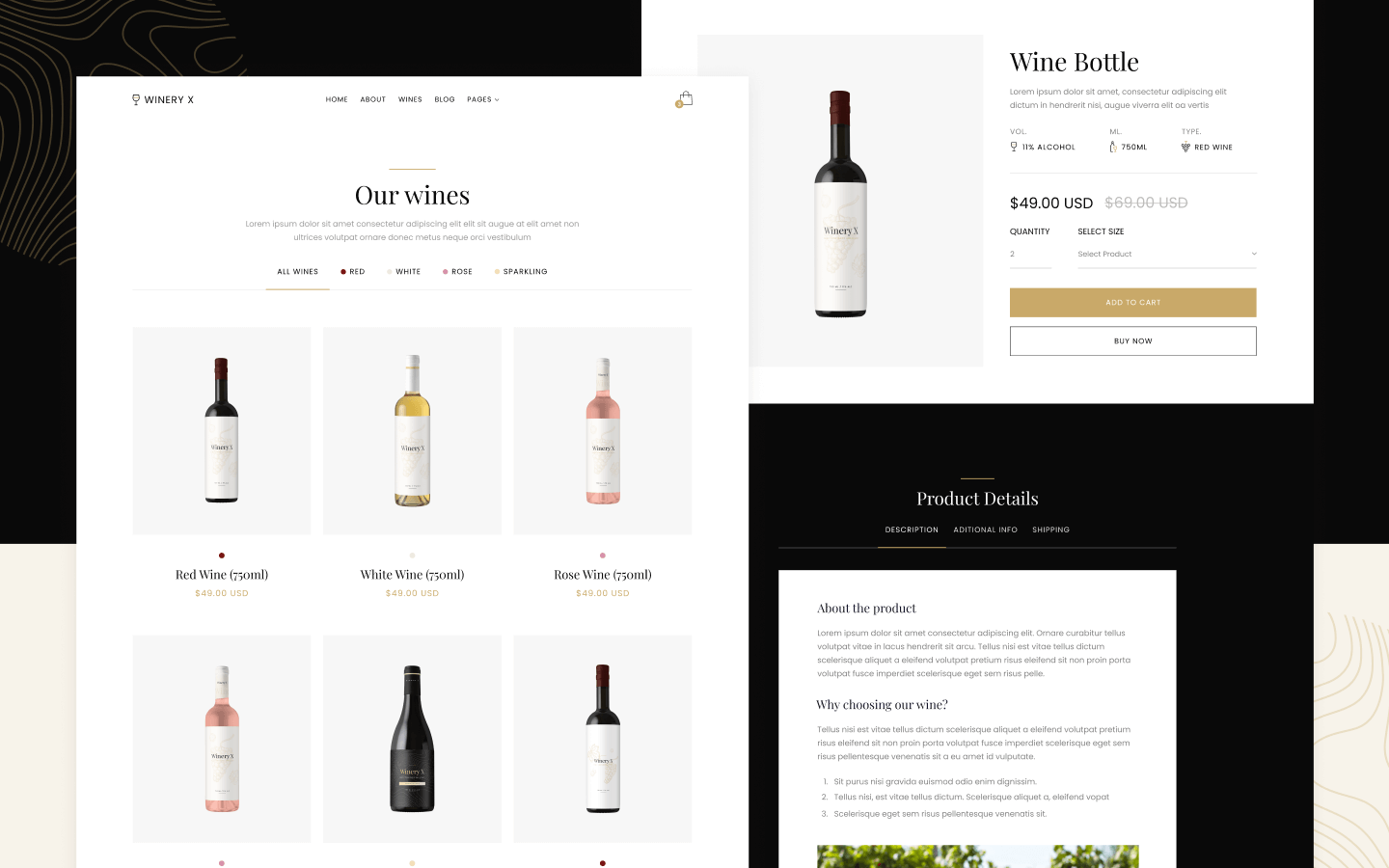 Winery X Webflow Template
