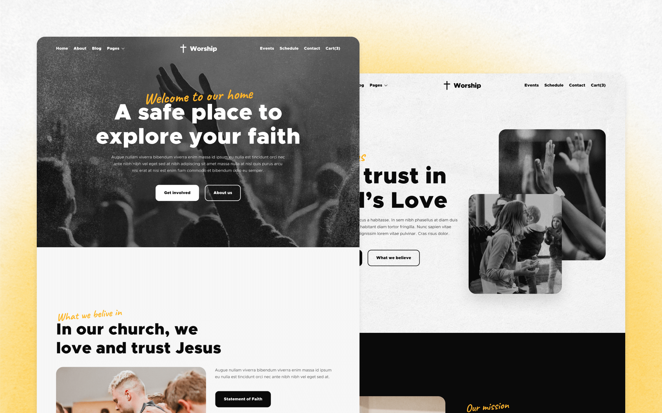 Worship X Webflow Template