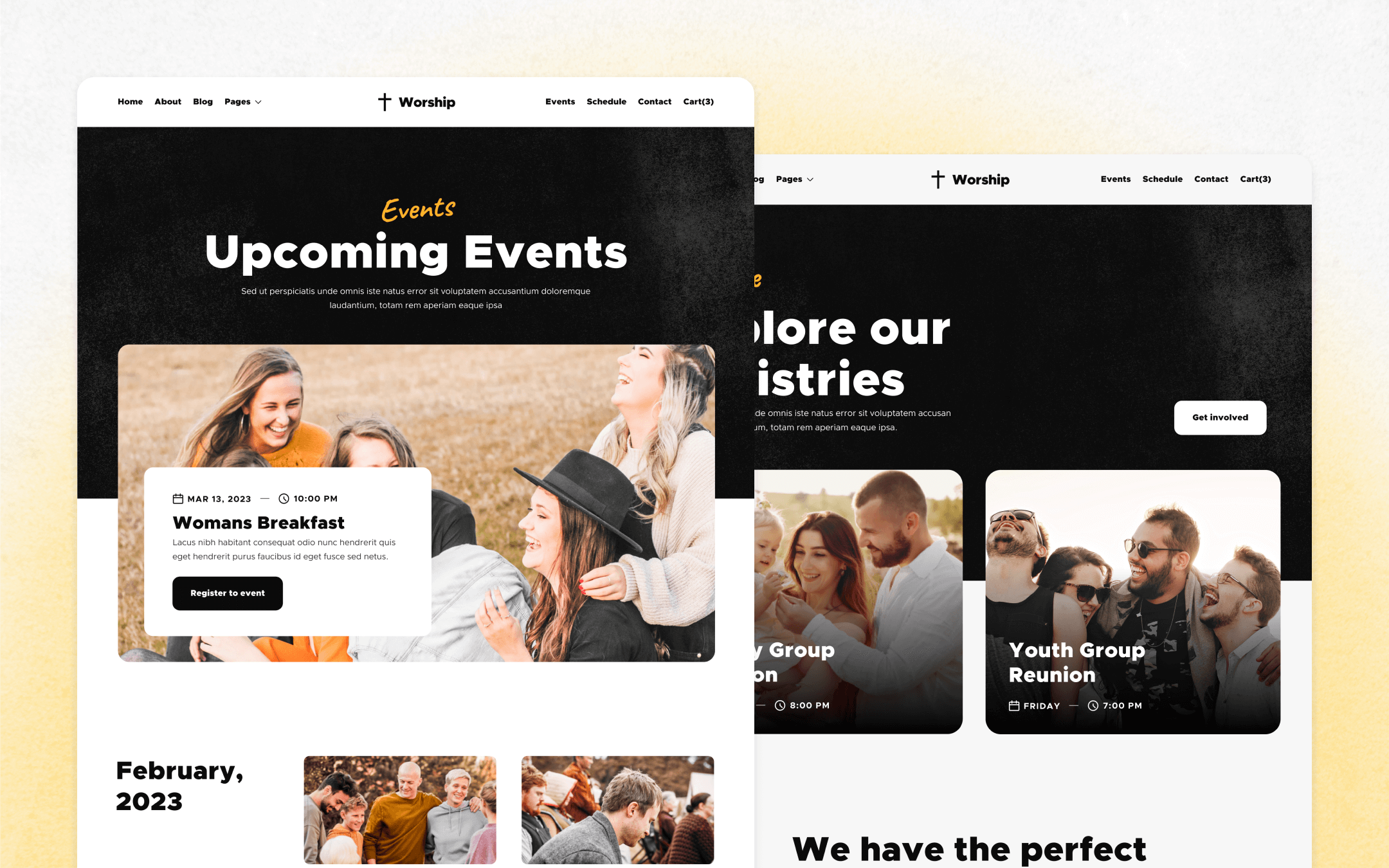Worship X Webflow Template