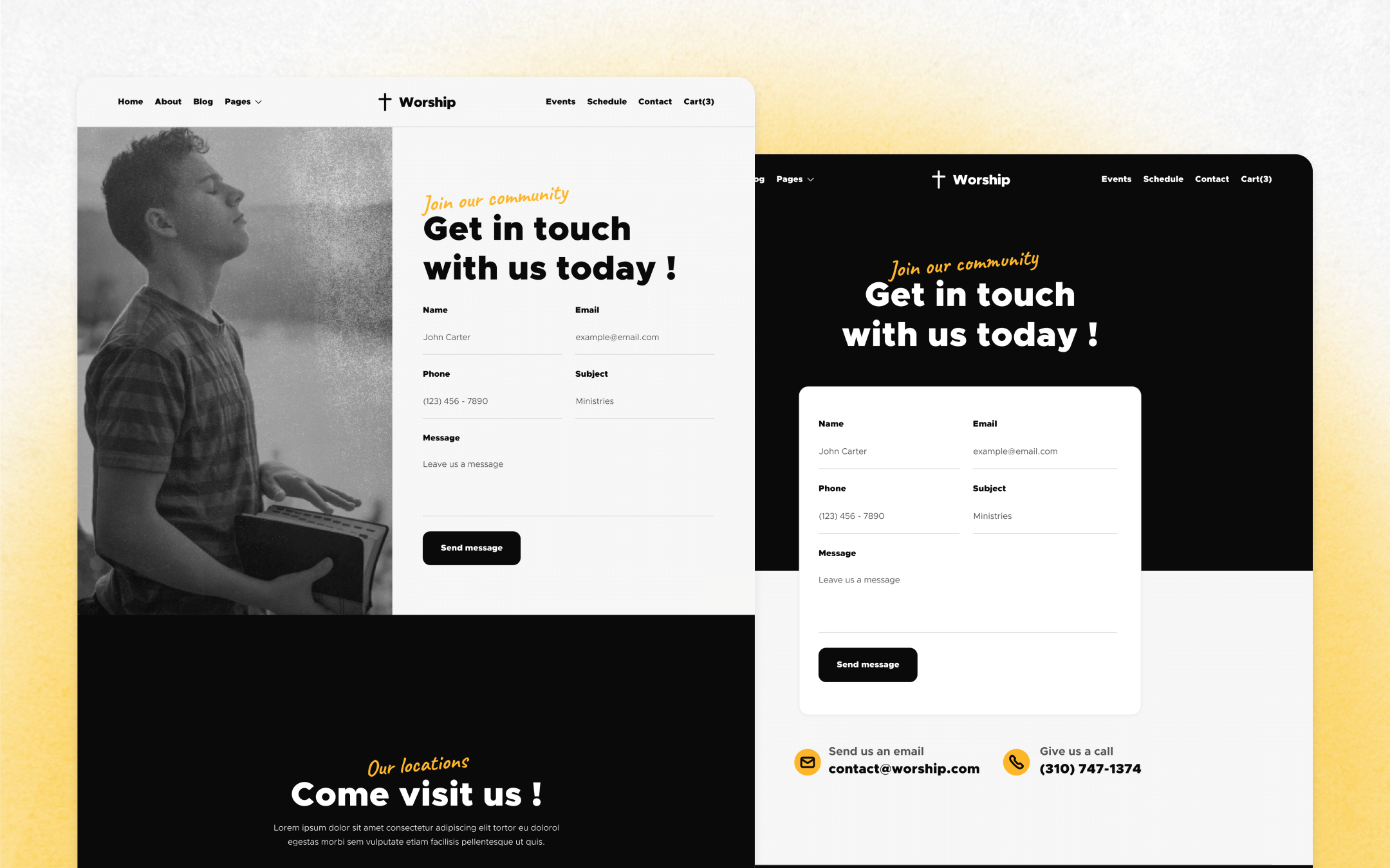 Worship X Webflow Template