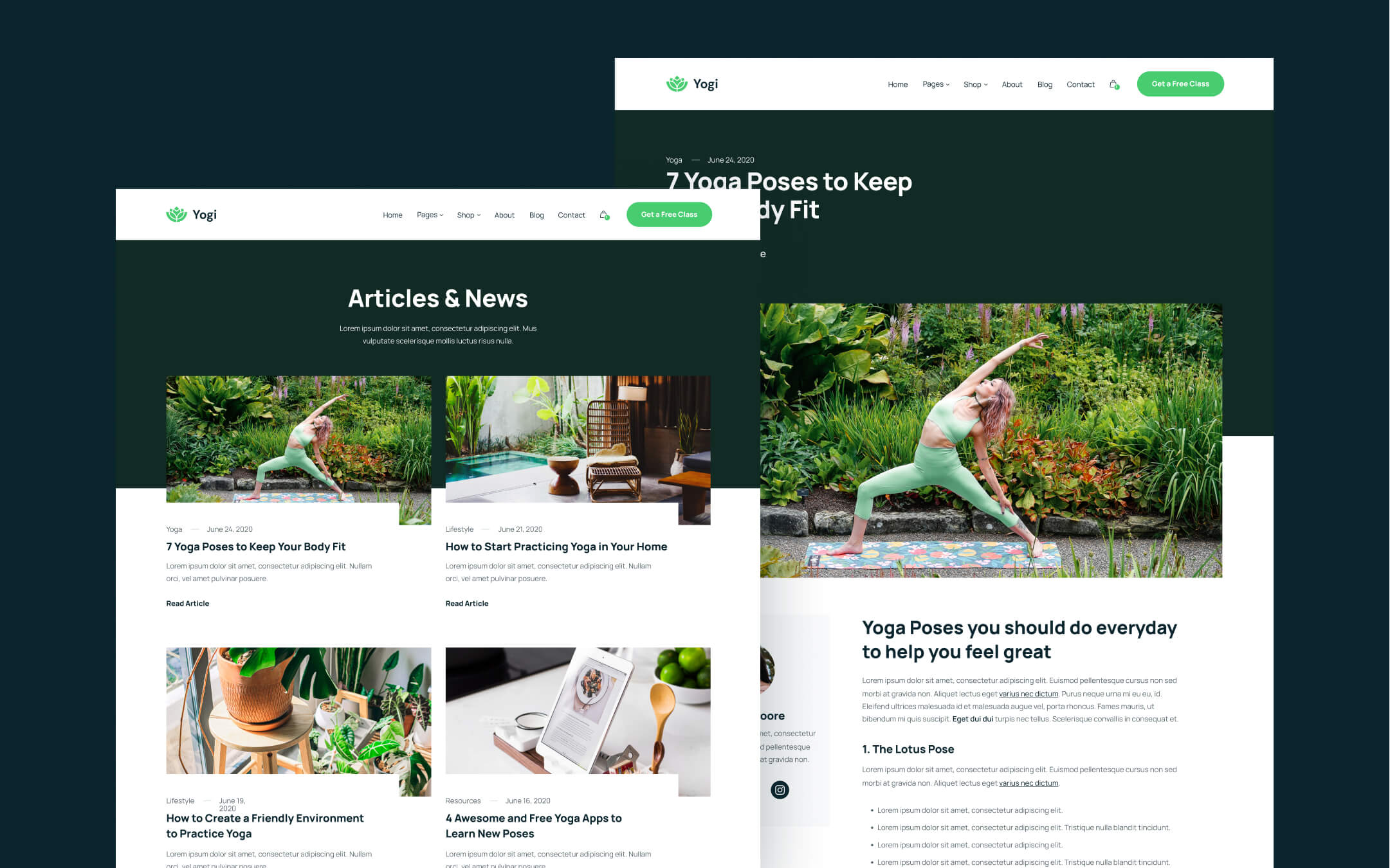 Yogi Webflow Template