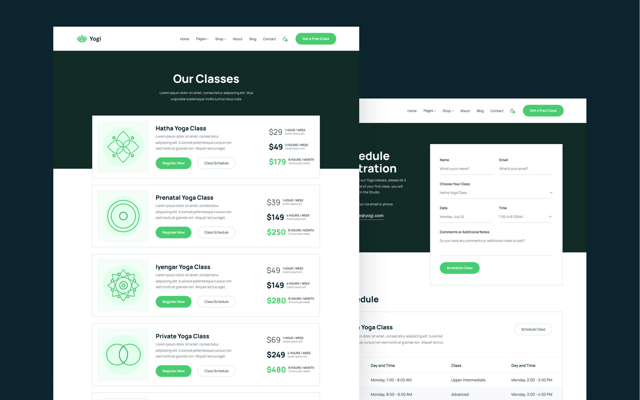 Yogi Webflow Template