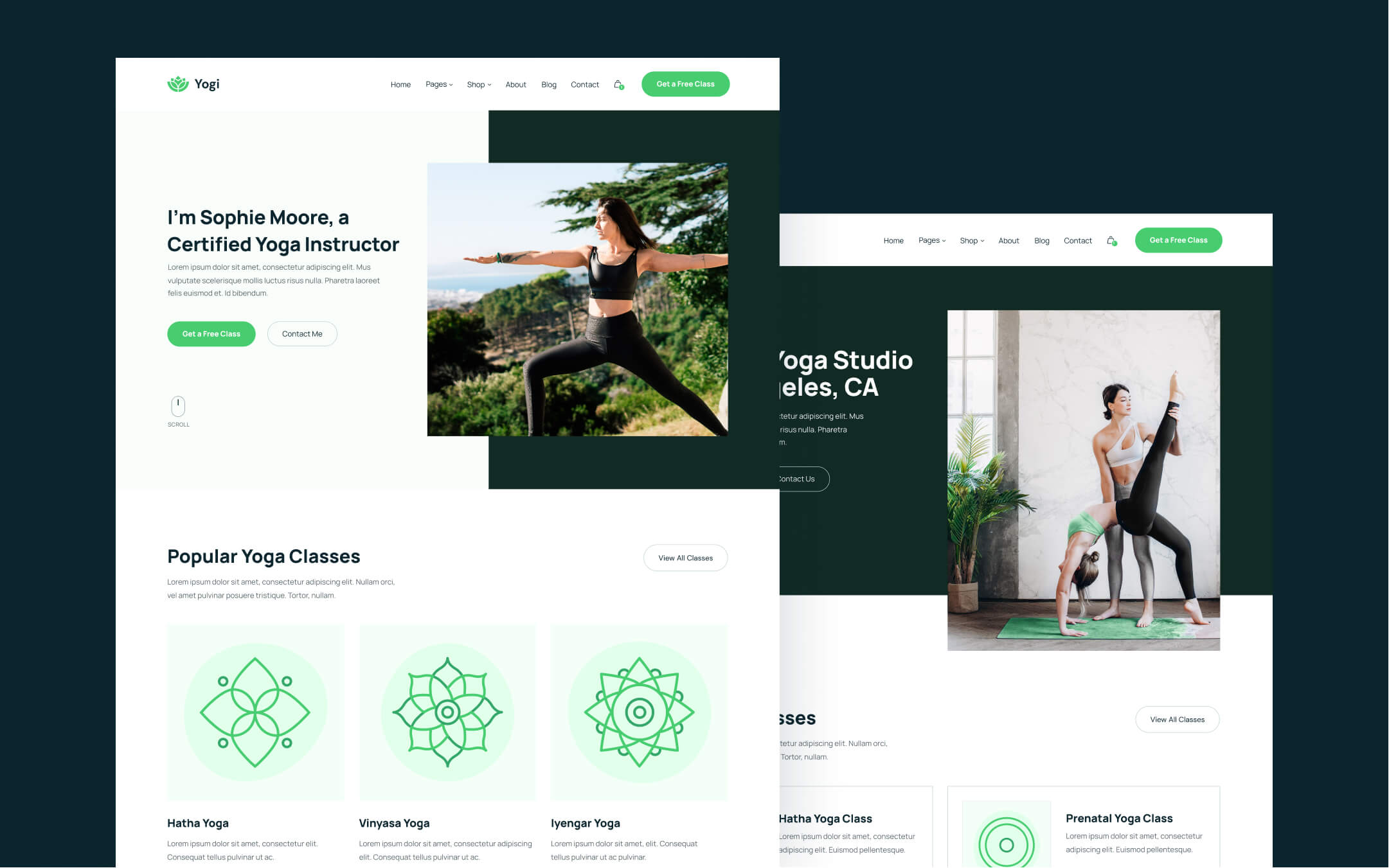 Yoga Teacher & Studio Webflow Template