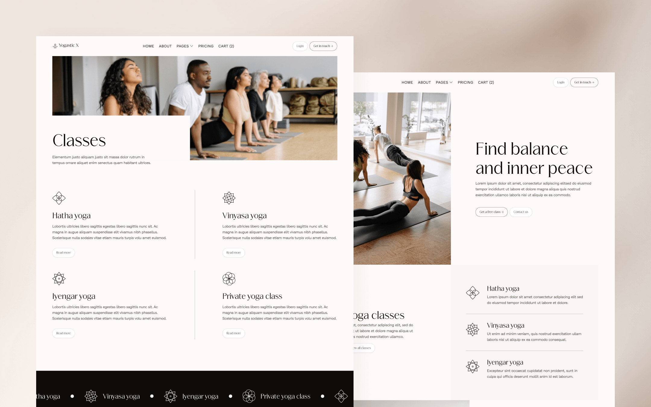 Yogastic X Webflow Template